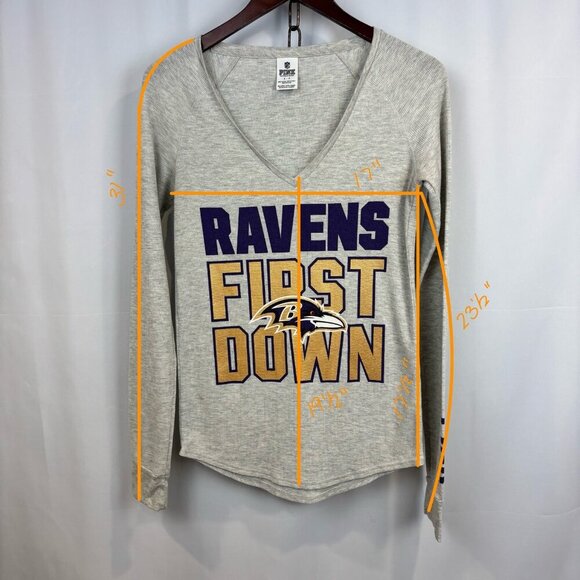 NFL & PINK by Victoria's Secret Collab Raven's Long Sleeve - Picture 7 of 7